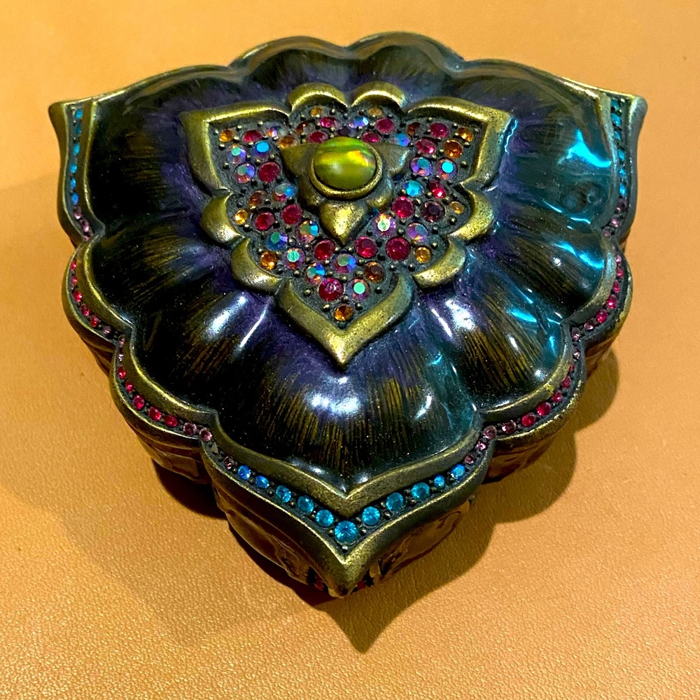 Jay Strongwater Jeweled Enamel Trinket Box